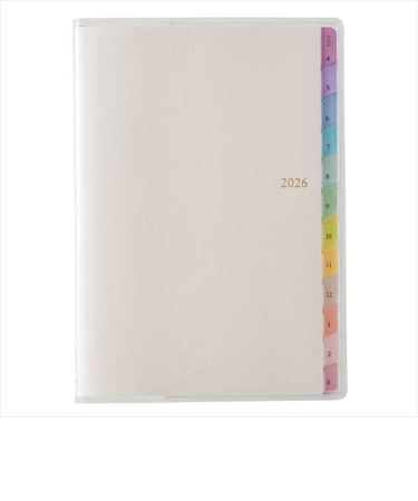 【2026年3月始まり】　ペイジェム（PAGEM　by　NOLTY）　ウィークリーB6-i　ウィークリーブロック　9994　ホワイト　月曜始まり