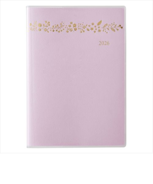 【2026年3月始まり】　ペイジェム（PAGEM　by　NOLTY）　マンスリーB6-iアイダにメモ　マンスリーブロック　9906　ラベンダー　日曜始まり