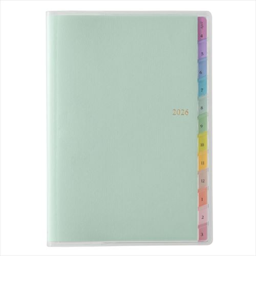 【2026年3月始まり】　ペイジェム（PAGEM　by　NOLTY）　ウィークリーB6-i　ウィークリーバーチカル　9992　ミント　月曜始まり