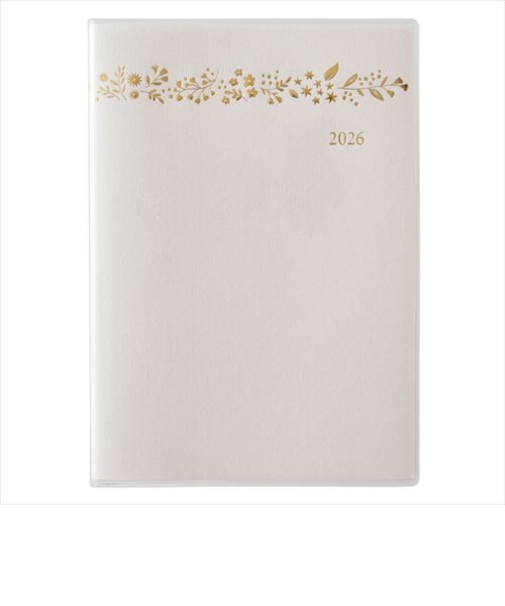 【2026年3月始まり】　ペイジェム（PAGEM　by　NOLTY）　マンスリーB6-iアイダにメモ　マンスリーブロック　9904　ホワイト　日曜始まり