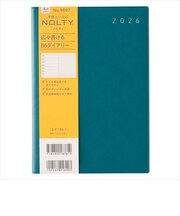 【2026年3月始まり】　ノルティ（NOLTY）　エクリ　B6　ウィークリーレフト　9887　ブルー　月曜始まり