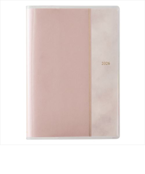 【2026年3月始まり】　ペイジェム（PAGEM　by　NOLTY）　ウィークリーB6-i　ウィークリーバーチカル　9989　ピンク　月曜始まり