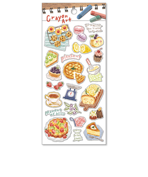 マインドウェイブ　クレヨンアートステッカー　82049　Sweets