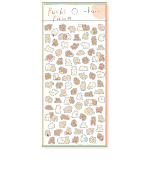 マインドウェイブ　プチフワステッカー　81876　クマ