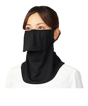 UVカットマスク　ヤケーヌ　スタンダード　560　ブラック