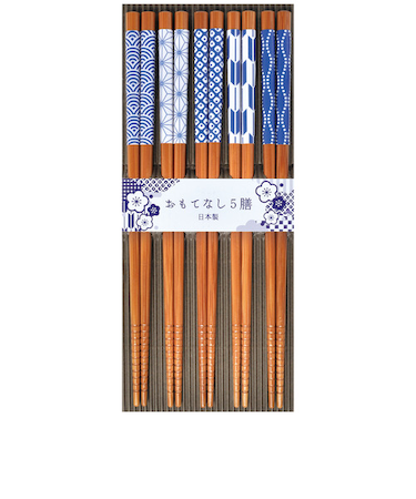 サンライフ　来客用　スス竹吉祥文5P　22.5cm