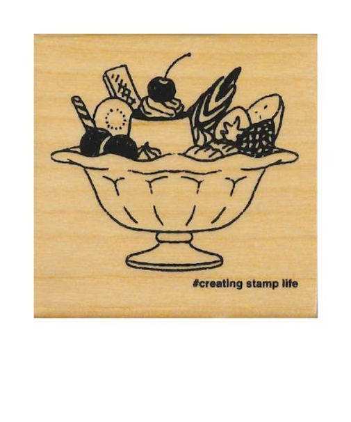 こどものかお　Nアイラブスタンプ　1535－002　プリンアラモード