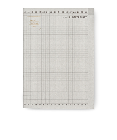 ハンズプラス（hands+）　フリーダイアリー　A5　マンスリーガントチャート