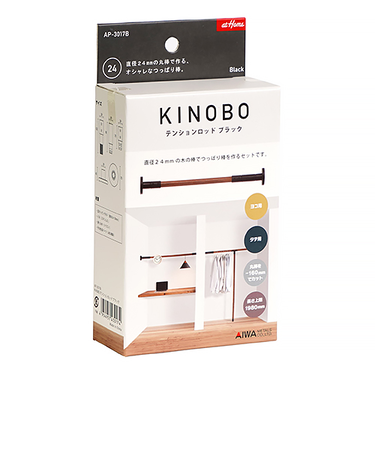 アイワ金属　KINOBO　テンションロッド　AP-3017　黒