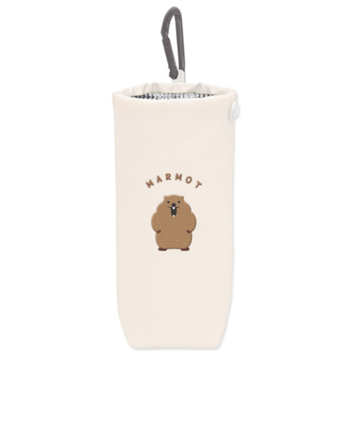 クーリア　レアアニマル　保冷ペットボトルケース　マーモット