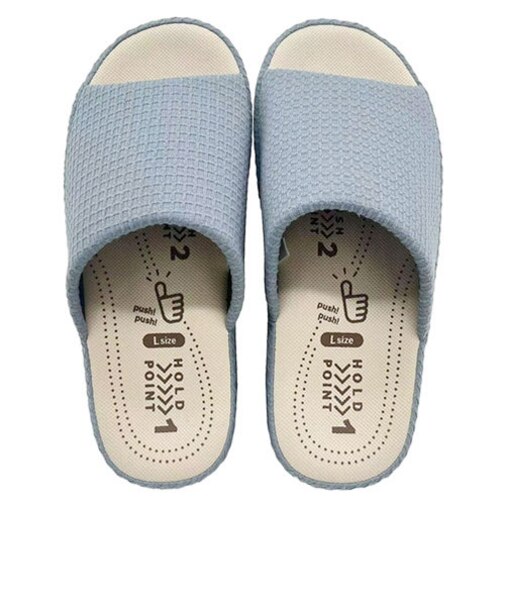 もちっとコンフォート　スリッパ　L　ブルー　303512