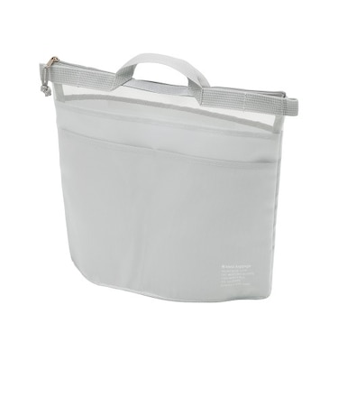 クレイド（kleid）　メッシュキャリーバッグインバッグ　8475-04　グレー