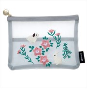 学研ステイフル　アンナス（annas）　刺繍メッシュポーチ　F15088　ウサギ