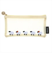 学研ステイフル　アンナス（annas）　刺繍メッシュペンポーチ　H14064　ヒツジ