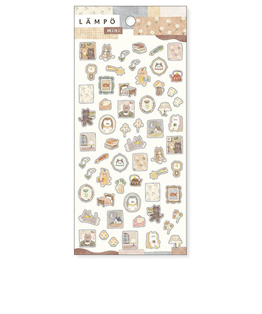 マインドウェイブ　ランポステッカー　ミニ　82092　ねこと夜