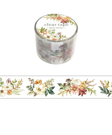 マインドウェイブ　クリアテープ　リリックシリーズ　30mm幅　95369　花1