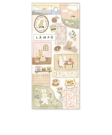 マインドウェイブ　ランポステッカー　81645　うさぎと夕暮れ