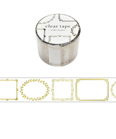 マインドウェイブ　クリアテープ　箔押し　30mm幅　95424　wide　frame