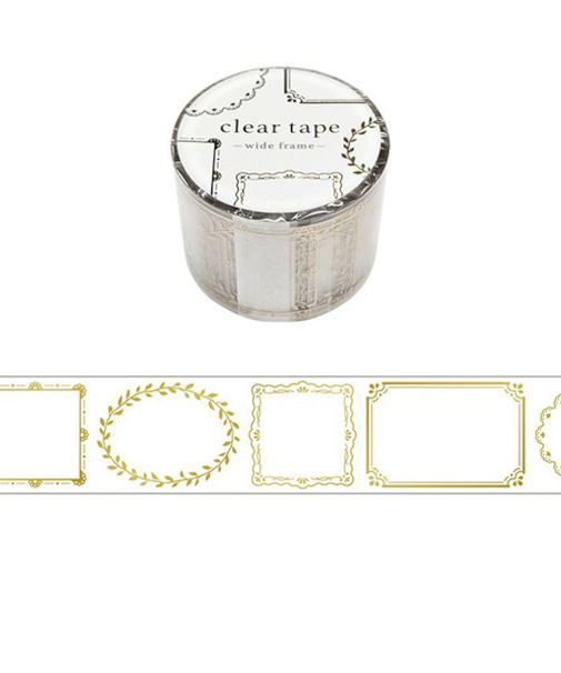 マインドウェイブ　クリアテープ　箔押し　30mm幅　95424　wide　frame