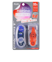 プラス（PLUS）　ノリノポッド本体＋リフィルセット　TG-1121-LE-11　グレー＆オレンジ　【数量限定】