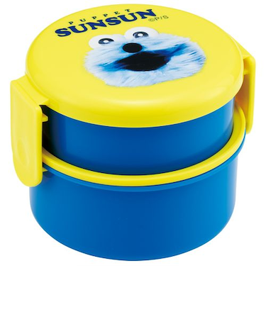 スケーター（Skater）　丸型ランチBOX2段　パペットスンスン　500mL　ONWR1