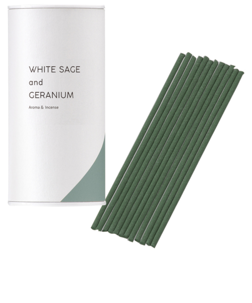 カメヤマ　香る線香　ホワイトセージ＆ゼラニウム