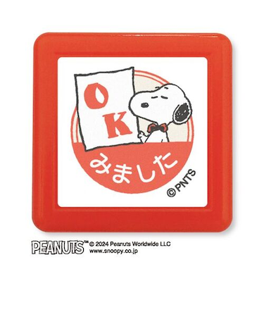 こどものかお　Nスヌーピー浸透印スタンプ　2218－013　OKみました