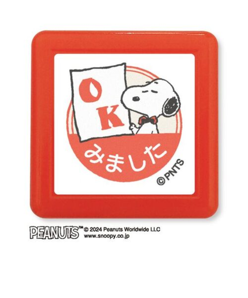 こどものかお　Nスヌーピー浸透印スタンプ　2218－013　OKみました