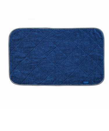 乾度良好　カララカ　タオルバスマット　35×60cm　ネイビー