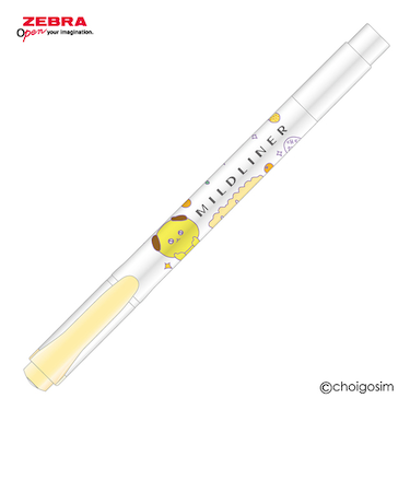 ゼブラ（ZEBRA）　マイルドライナー　チェゴシムコラボ　シャーベットイエロー　【数量限定】