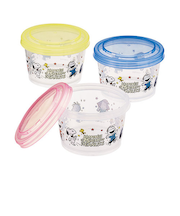 スケーター（Skater）　ジョイント式薄肉保存容器　3Pセット　PEANUTS　240mL×3個　SIJ3