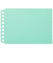 マルマン（maruman）　くるっとリング（KURUTTO　RING）　ななめストライプ表紙　ミニサイズ　FMR9PE－53　ミント