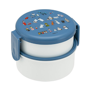 スケーター（Skater）　丸型ランチボックス2段　ムーミン80周年　500mL　ONWR1