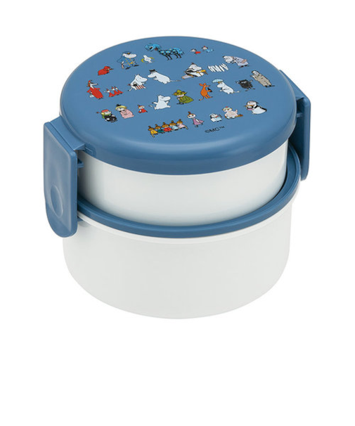 スケーター（Skater）　丸型ランチボックス2段　ムーミン80周年　500mL　ONWR1