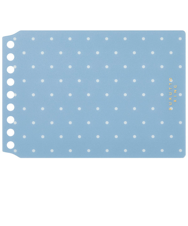 マルマン（maruman）　くるっとリング（KURUTTO　RING）　ドット表紙　ミニサイズ　FMR9PD－41　ブルーグレー