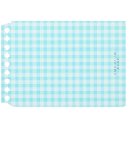 マルマン（maruman）　くるっとリング（KURUTTO　RING）　ギンガムチェック表紙　ミニサイズ　FMR9PB－52　ミニギンガムライトブルー