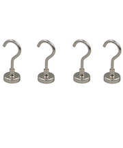 ファイン　強力ネオジムマグネットフック　4個入