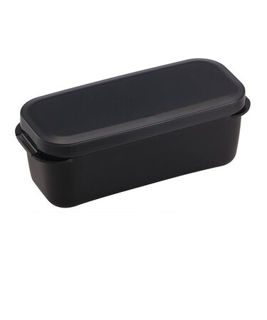 スケーター（Skater）　ラク洗2段ランチボックス　930mL　コールブラック　PALB10