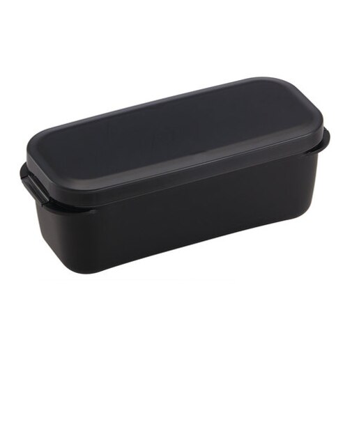 スケーター（Skater）　ラク洗2段ランチボックス　930mL　コールブラック　PALB10