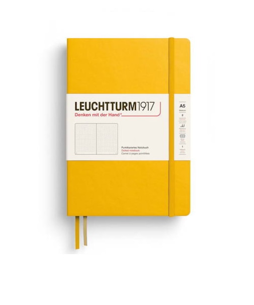 ロイヒトトゥルム1917（LEUCHTTURM1917）　ミディアム　A5　ドット　373986　サンフラワー