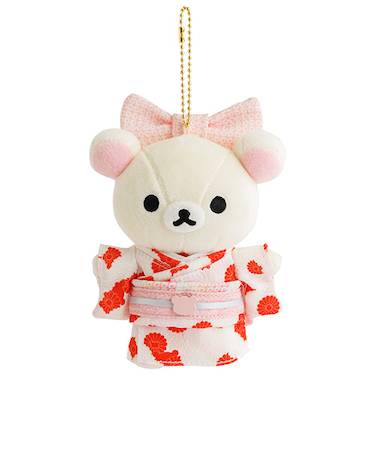サンエックス　リラックマ　ぶらさげぬいぐるみ　着物・コリラックマ