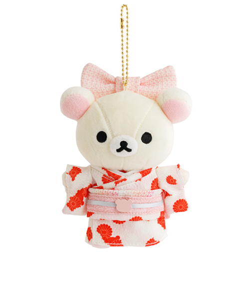 サンエックス　リラックマ　ぶらさげぬいぐるみ　着物・コリラックマ