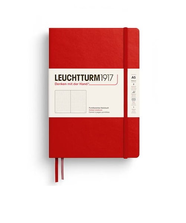 ロイヒトトゥルム1917（LEUCHTTURM1917）　ミディアム　A5　ドット　373977　チェリー