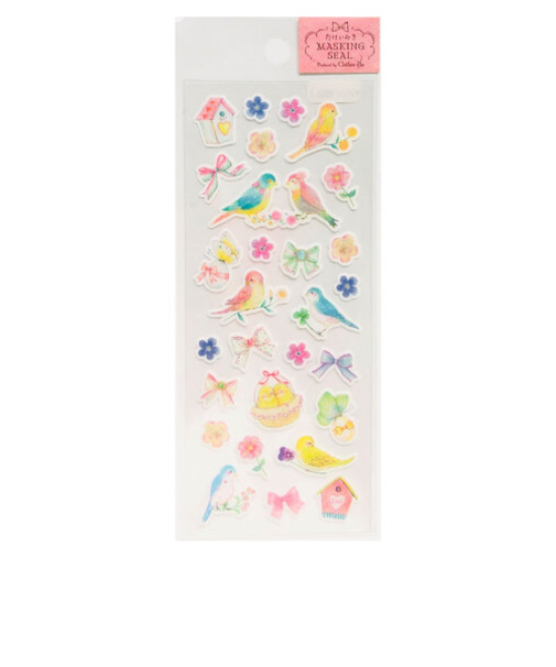 クローズ・ピン　たけいみき　マスキングシール　インコ