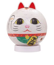 やのまん　パズころりん　招き猫白