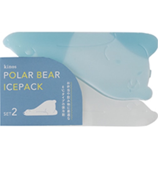 現代百貨　kinos　アイスパック　ポーラベア　BLUE　2個入