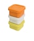 サブヒロモリ　オーリエル　シリコンフードコンテナ3Pセット　S　オレンジ　140mL×3個入