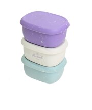 サブヒロモリ　オーリエル　シリコンフードコンテナ3Pセット　M　むらさき　210mL×3個入