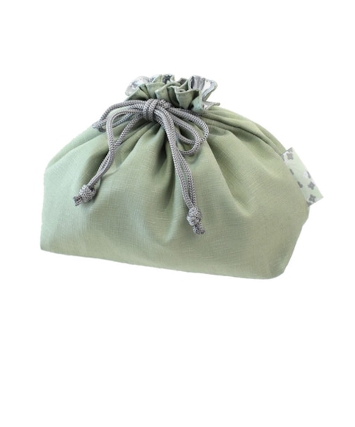 サブヒロモリ　うららか　ランチ巾着　グリーン