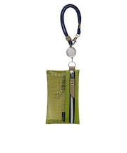 エイワイジュディ（A.Y.Judie）　リールカードポーチ　メッシュ　カーキ